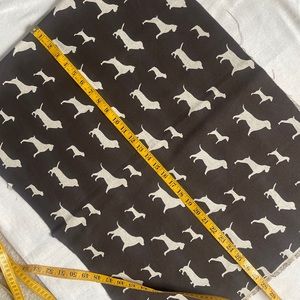 Dog fabric brown and tan